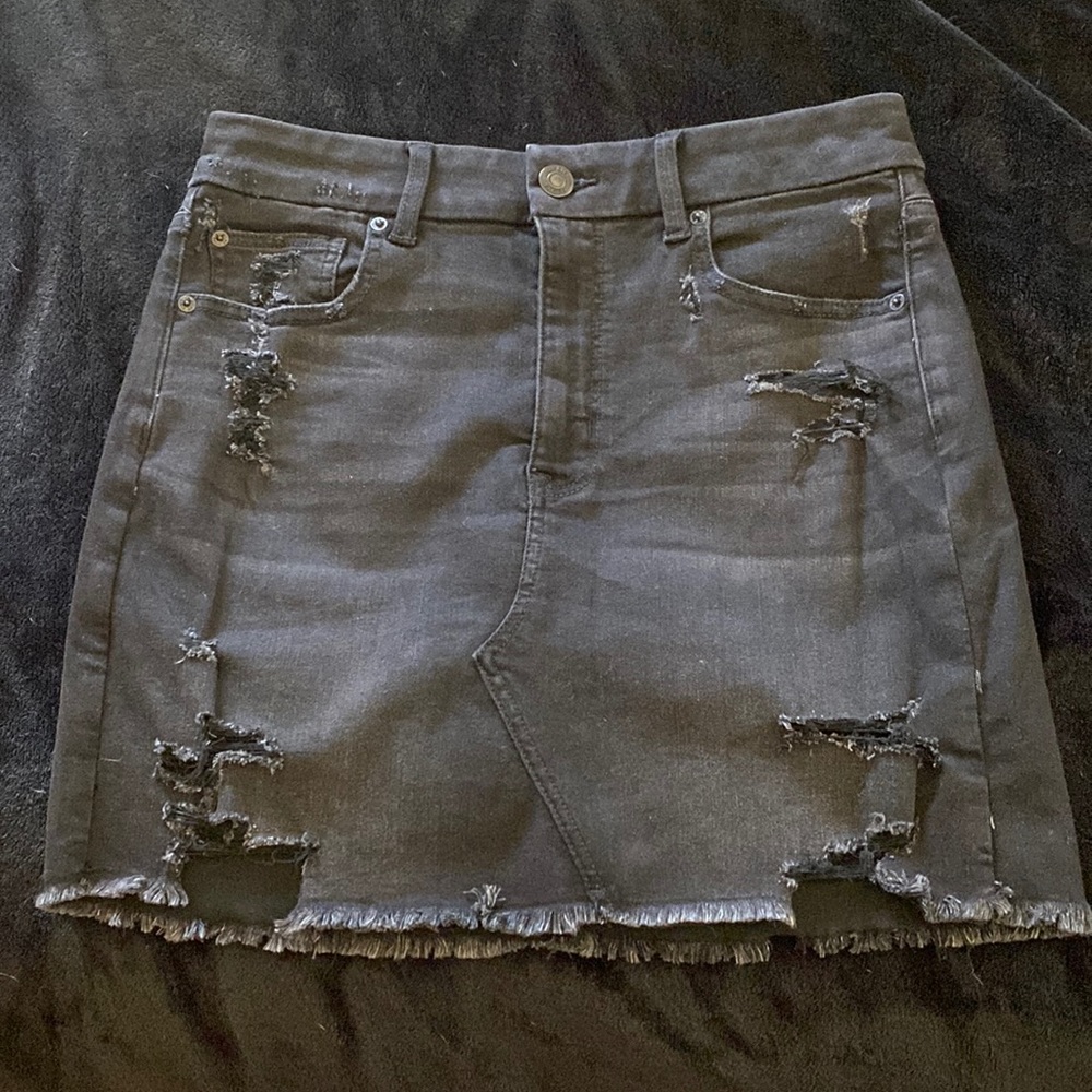 American eagle curvy hi-rose mini skirt